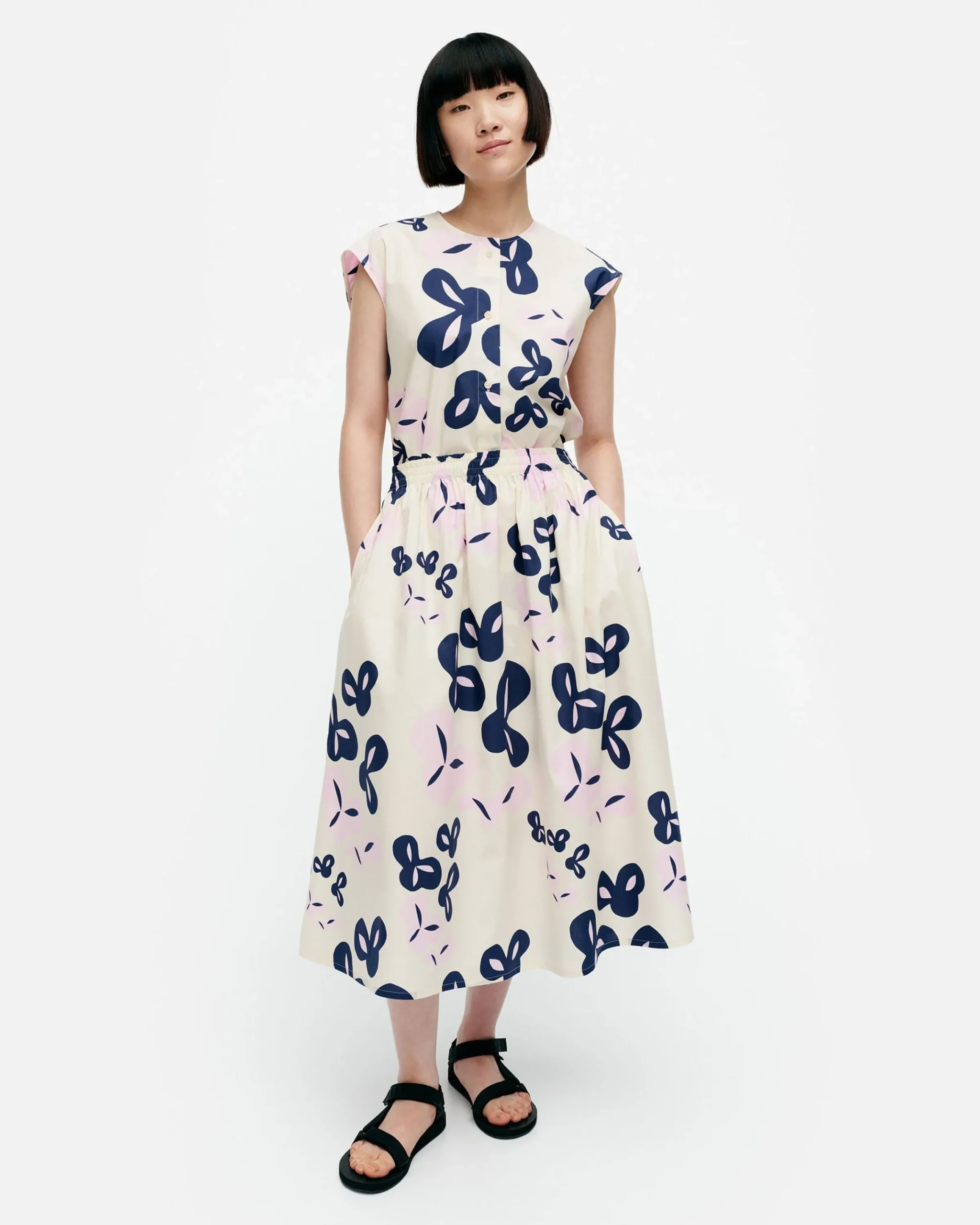 Vaatteet Marimekko Garrel Poiminto Puuvillapopliinihame