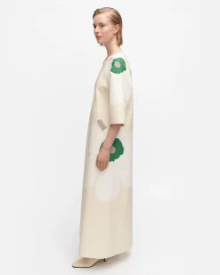 Vaatteet Marimekko Kaiku Heijastus Unikko Puuvillapellavamekko