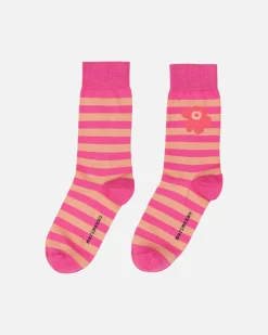 Asusteet Marimekko Kasvaa Tasaraita Unikko One Sukat