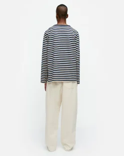 Vaatteet Marimekko Kioski Tasaraita Men Longsleeve Trikoopaita