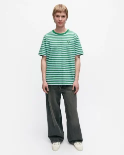 Vaatteet Marimekko Kioski Tasaraita Menu00B4S Shortsleeve T-Paita