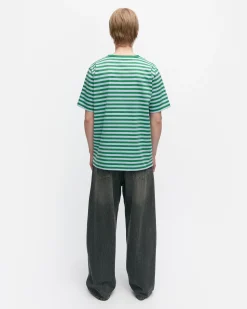 Vaatteet Marimekko Kioski Tasaraita Menu00B4S Shortsleeve T-Paita