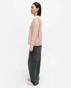 Vaatteet Marimekko Kioski Tasaraita Relaxed Longsleeve Trikoopaita