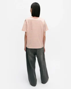 Vaatteet Marimekko Kioski Tasaraita Relaxed Shortsleeve T-Paita