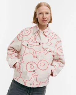 Vaatteet Marimekko Kioski Ystu00E4Vyys Pieni Piirto Unikko 2 Farkkutakki