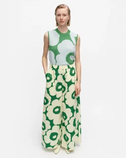 Vaatteet Marimekko Kohti Unikko Puuvillapopliinihousut