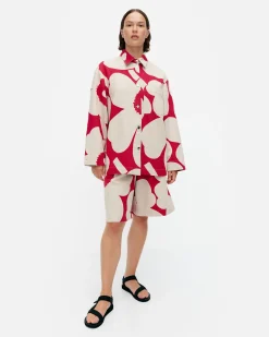 Vaatteet Marimekko Kulmat Unikko Puuvillapellavapaitatakki