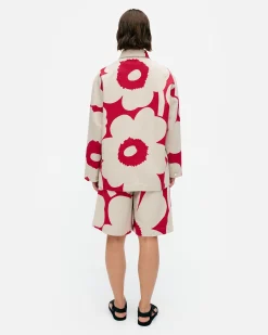 Vaatteet Marimekko Kulmat Unikko Puuvillapellavapaitatakki