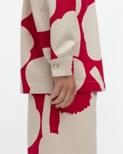 Vaatteet Marimekko Kulmat Unikko Puuvillapellavapaitatakki