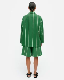 Vaatteet Marimekko Kulmat Vesi Puuvillapellavapaitatakki