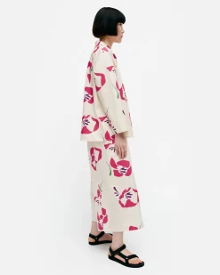 Vaatteet Marimekko Mikea Helakka Puuvillapopliinipaita