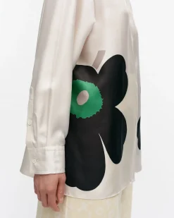 Vaatteet Marimekko Outi Heijastus Unikko Silkkipaita