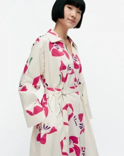 Vaatteet Marimekko Perenna Helakka Puuvillapopliinimekko