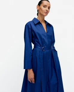 Vaatteet Marimekko Perenna Solid Puuvillapopliinimekko