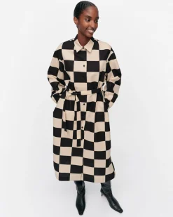 Vaatteet Marimekko Rasteri Kukko Ja Kana Puuvillapellavamekko