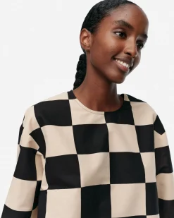 Vaatteet Marimekko Reuna Kukko Ja Kana Puuvillapellavatunika
