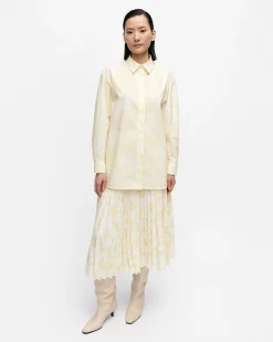 Vaatteet Marimekko Ruoste Unikko Puuvillapopliinipaita