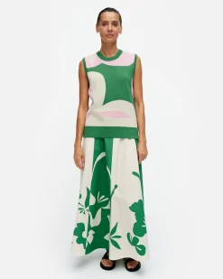 Vaatteet Marimekko Vesikko Poiminto Puuvillaneuleliivi